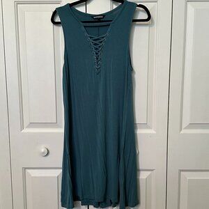 Express Lace-up Dress Green Size L